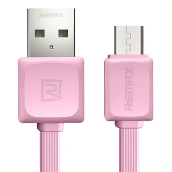 Remax RC-008m Quick Charge and Data Cable สายชาร์จ Micro USB for Samsung Android(สีชมพู)