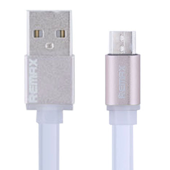 Remax CLEAR Quick Charge and Data Cable สายชาร์จ Micro USB for Samsung / Android (สีขาว)