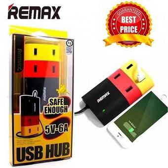 Remax USB HUB 4 Port ที่ชาร์จโทรศัพท์ 4 ช่อง (สีดำ) (Black)(Black)