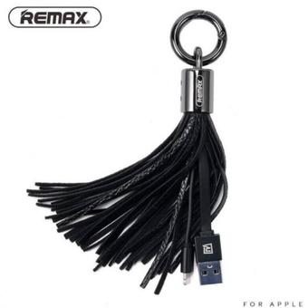 Remax สายชาร์จพวงกุญแจ iPhone/5/5s/6/6S/ipad รุ่น RC-053i (Black)