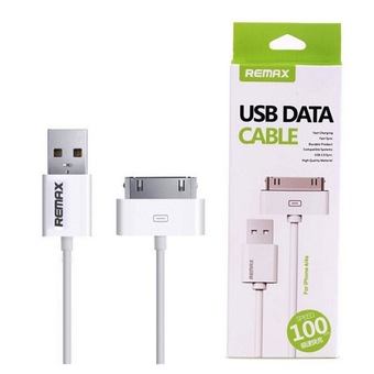 Remax สายชาร์จ Data Cable for iPhone 4/4S (White)