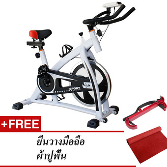 BG Exercise Bikes Spin bikes รุ่น CY-S300 ( White )แถมที่วางมือถือกับพรม