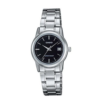 Casio นาฬิกาข้อมือผู้หญิง สีเงิน สายสแตนเลส รุ่น LTP-V002D-1AUDF(not defined)