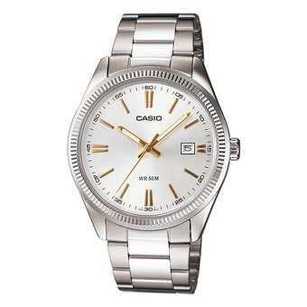 Casio นาฬิกาข้อมือ รุ่น MTP-1302D-7A2VDF - Silver/White