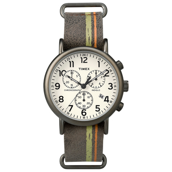 Timex นาฬิกา รุ่น Weekender™ Chrono Oversize (Brown)