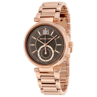 Michael Kors Women&#039;s Sawyer Rose Gold-Tone Bracelet Watch MK6226