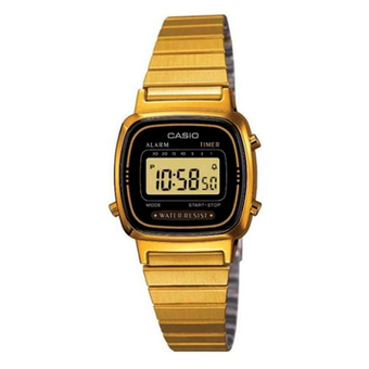 Casio Standard นาฬิากาข้อมือสุภาพสตรีสีทอง สายสแตนเลส รุ่น LA-670WGA-1