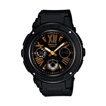 Casio Baby-G นาฬิกาข้อมือ สีดำ สายเรซิ่น รุ่น BGA-153-1