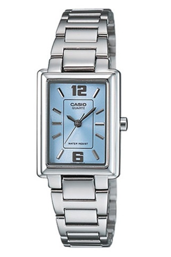 Casio นาฬิกาผู้หญิง สายสแตนเลส รุ่น LTP-1238D-2ADF - สีเงิน (Int: One size)