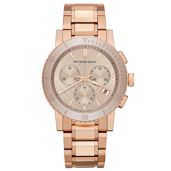 Burberry Women&#039;s Watch Rose Gold Stainless Steel Strap BU9703
