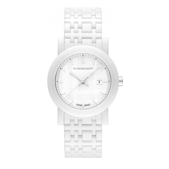 Burberry นาฬิกาข้อมือผู้หญิง สายเซรามิก รุ่น BU1870 - White