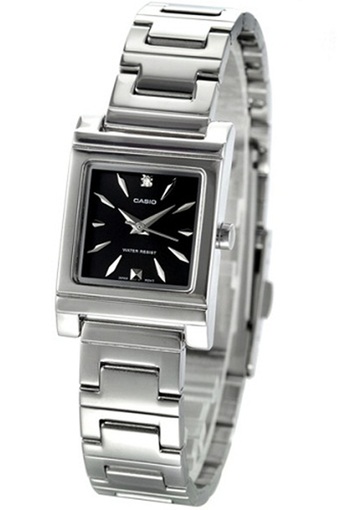 Casio Standard นาฬิกาผู้หญิง สีเงิน สายสแตนเลส รุ่น LTP-1237D-1A2DF(Int: One size)