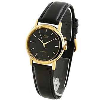 Casio Standard นาฬิกาข้อมือผู้หญิง - สีดำ สายหนังสีดำ รุ่น LTP-1095Q-1A