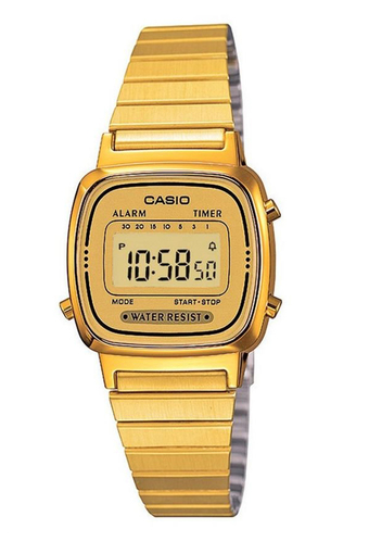 Casio Standard นาฬิกา- รุ่น LA-670WGA-9 สีทอง/หน้าปัดทอง