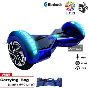 Life Tech มินิเซกเวย์ / สกู๊ตเตอร์ไฟฟ้ามีลำโพงบลูธูท 6.5” รุ่น XT-HBB01/M (สีน้ำเงิน)