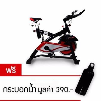360 Ongsa Fitness จักรยานปั่นออกกำลังกาย SPIN BIKE 18 KG. AM-S2000T - ดำ/แดง (ฟรี กระบอกน้ำ)