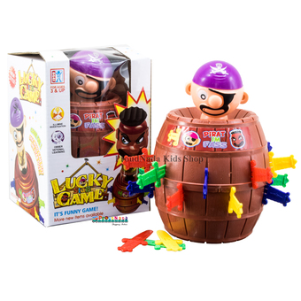 ProudNada Toys ของเล่นเด็กกระปุกออมสินถังเสียบโจรสลัด LUCKY GAME NO.5151A