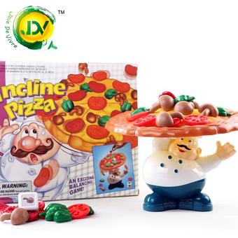 smartbabyandkid เกมสร้างสมดุลย์พิซซ่า สีน้ำตาล