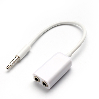 3.5mm 1 Male To 2 Female Audio Splitter Adapter Cable