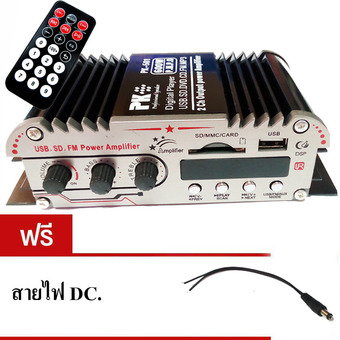 NKE เครื่องขยายมอเตอร์ ไซค์/รถยนต์ 600วัตต์ USB/SD/FM Amplifier 2ch
