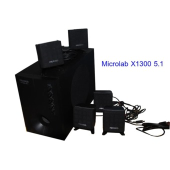 MICROLAB X1300/5.1 ลำโพง 5.1 ดำ ประกันศูนย์