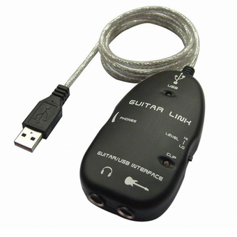USB Guitar Link Cable for PC / MAC ต่อกีตาร์ (สีดำ)