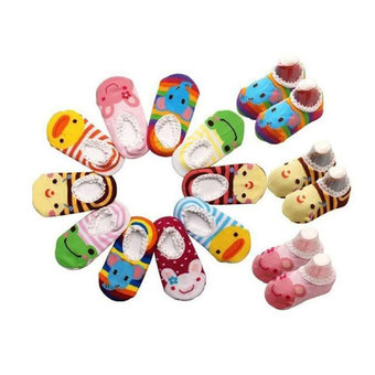 5 Pairs Baby Cotton Anti slip Slippers Socks