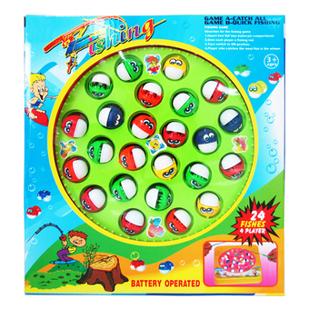 Play Us ตกปลา 24 ตัว+เบ็ด 4 คัน (กล่อง)