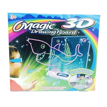 Arty Toys ชุดวาดภาพ 3มิติ Magic drawing board ชุดสัตว์น้ำ ฝึกทักษะความคิดสร้างสรรค์