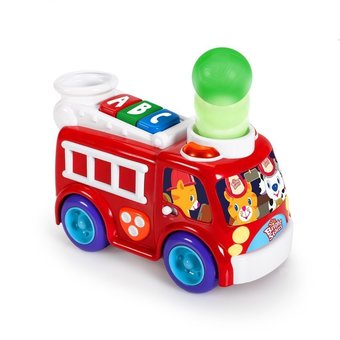 Bright Starts Having a Ball Roll &amp; Pop Fire Truck - Red