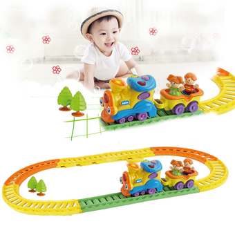 Toy Light &amp; Sound Railway Trains เซทขบวนรถไฟ พร้อมเสียงเพลง