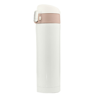 500mL Travel Mug Tea Coffee Water Vacuum Cup Bottle Stainless Steel Thermos Cup White