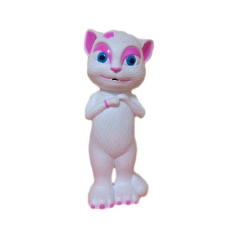 T.P.TOYS Angela แมวสองภาษา เล่านิทาน ร้องเพลง อัดเสียง ตัวเมีย (สีขาว/ชมพู)