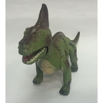 Worktoys ไดโนเสาร์ Dinosaur เดินได้ มีเสียง มีไฟ (สีเขียว)