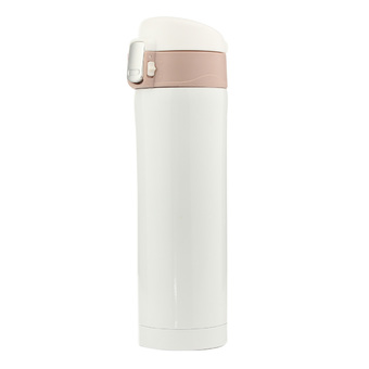 500mL Travel Mug Tea Coffee Water Vacuum Cup Bottle Stainless Steel Thermos Cup White (Intl)