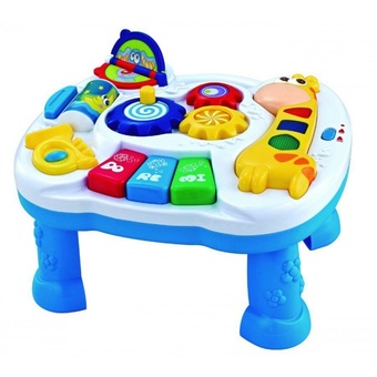 Worktoys โต๊ะกิจกรรม รูปยีราฟ 2 in 1 Play Learn Fun
