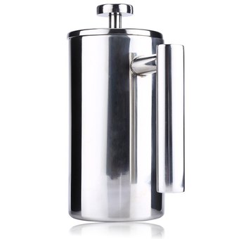 800ML Stainless Steel Cafetiere French Press with Filter Double Wall