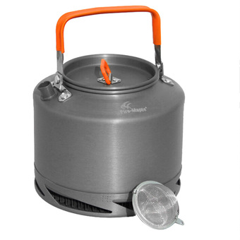 Portable Anodized Aluminum 1.5L Fire Maple FMC-XT2 Heat Collecting Exchanger Kettle Tea Coffee Pot Outdoor Camping Picnic Cookware Drawstring Mesh Bag