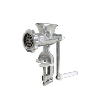 Cast Iron Manual Cheap Meat Grinders Mincer Table Hand Crank Tool for Kitchen (Silver)