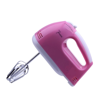 BEST HS Electric 7 Speed Egg Beater Flour Mixer Mini Electric Hand Held Mixer (Pink)