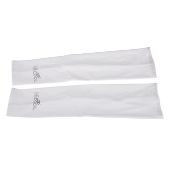1 Pair Sports Golf bike Outdoor Cooling Arm Sleeves Cover UV Sun Protection (White)