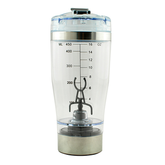 Carejoy Portable Stainless Steel Electric Mixer Blender Shaker Bottle