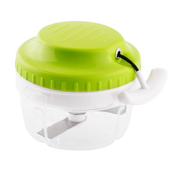 Manual Food Chops Grinder Mixer New (Green/White)