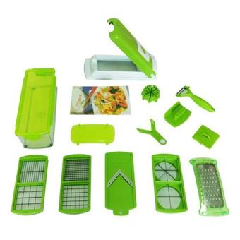 BEST HS 10 in 1 Multifunction Shredder Kitchen Tools เครื่องเตรียมอาหาร (สีเขียว)
