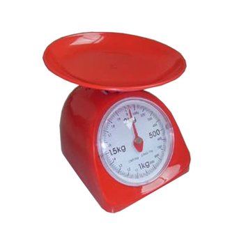 Lotte Kitchen Scale ชั่งน้ำหนักอาหาร/ส่วนผสมอาหาร ขนาด 2 KG (Red)