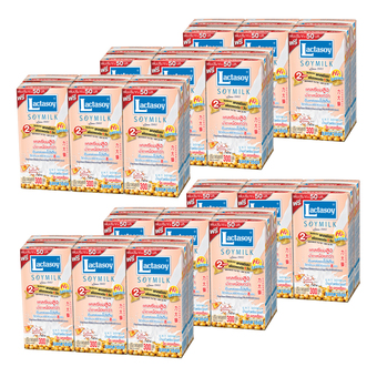 LACTASOY แลคตาซอย นมถั่วเหลือง ไฮแคลเซียม สูตรเจ 300มล. แพ็ค 6 กล่อง ( รวม 6 แพ็ค ทั้งหมด 36 กล่อง)