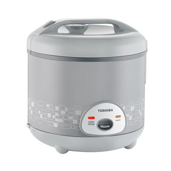 Toshiba หม้อหุงข้าว ความจุ 1.0 ลิตร รุ่น RC-T10AFS(SG) (สีเทา)