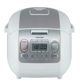 TOSHIBA หม้อหุงข้าวคอมพิวเตอร์ รุ่น RC-18NMF(WT) ความจุ 1.8 ลิตร (สีขาว)