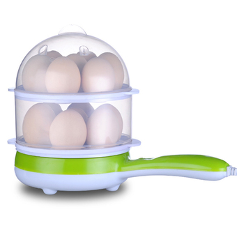 BEST DMALL Smart double-layer multifunctional electric frying pan หม้อนึ่งไฟฟ้าอเนกประสงค์ 2 ชั้น รุ่น- Green