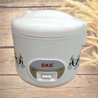 SKG หม้อหุงข้าวอุ่นทิพย์ รุ่น SK-18A 1.8 ลิตร ลายแพนด้า - สีขาว